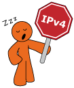Jste připojeni pomocí protokolu IPv4